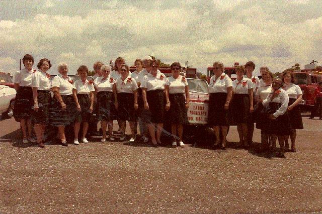 The Collegeville Fire Company Ladies Auxiliary.  Picture taken during our housing ceremony for our first two E-One Engines