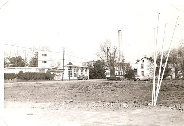 Collegeville Fire Station pictured back in the 1960's after the gas station was torn down and before the 7-11 was built.  Current site of Collegeville Borough Hall