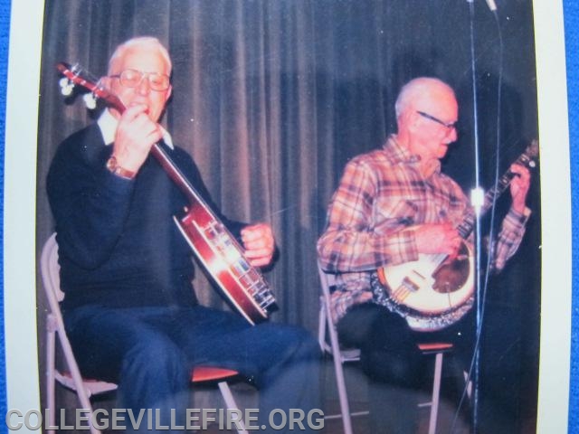 Huntz Keyser and Gene Claycomb on Banjo's during our Minstrel Show.