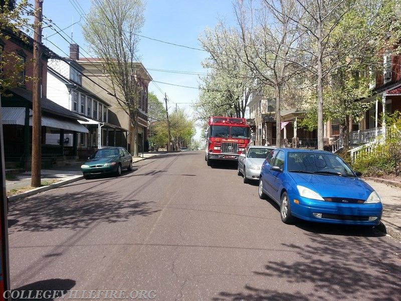 Assisting EMS in Pottstown Borough while on stand-by