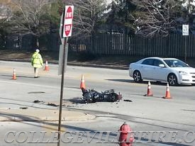 Motor Cycle Accident on 29 at Redners Market entrance