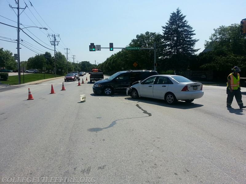 MVA with injuries, 2nd Ave, and Freedland Drive, Collegeville Borough