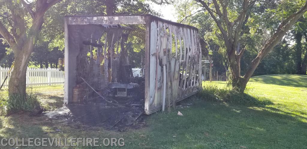 Shed Fire Rittenhouse Road, Upper Providence Twp..