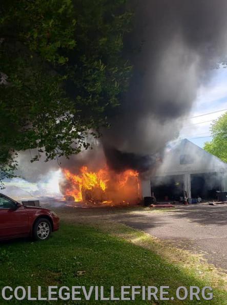 Garage Fire College Avenue, Trappe Section/ Upper Providence Twp.