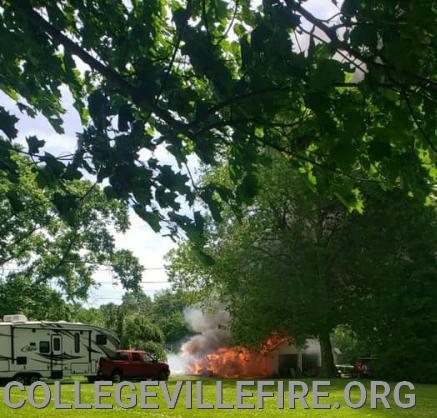 Garage Fire College Avenue, Trappe Section/ Upper Providence Twp.