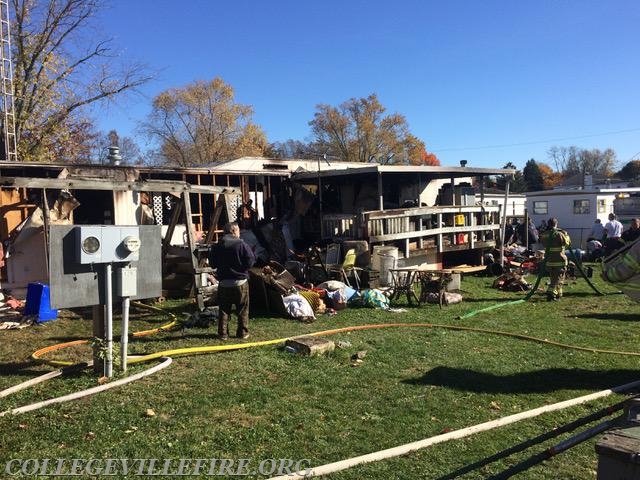 Mobile Home Fire, Lower Providence Twp.