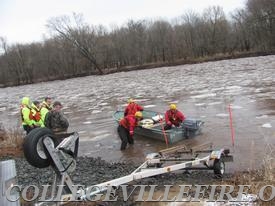 Water Rescue Perkiomen Creek, Perkiomen Twp.