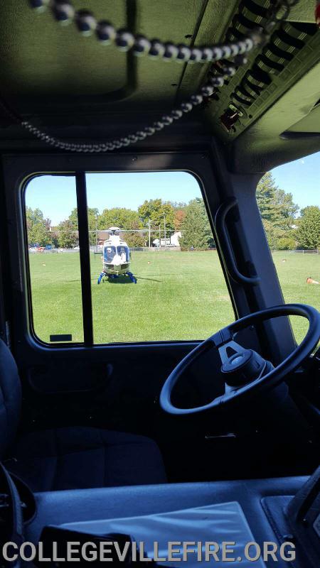 Helo landing in Lower Providence Twp.