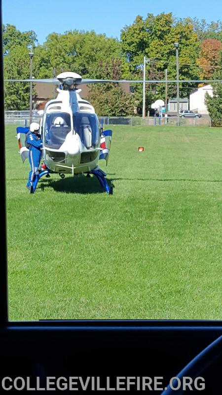 Helo landing in Lower Providence Twp.