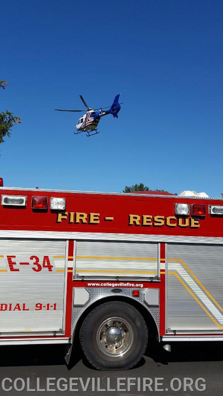 Helo landing in Lower Providence Twp.