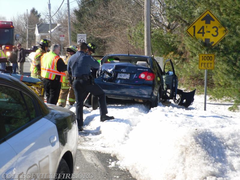 MVA with rescue S. Collegeville Road @ Mennonite Road