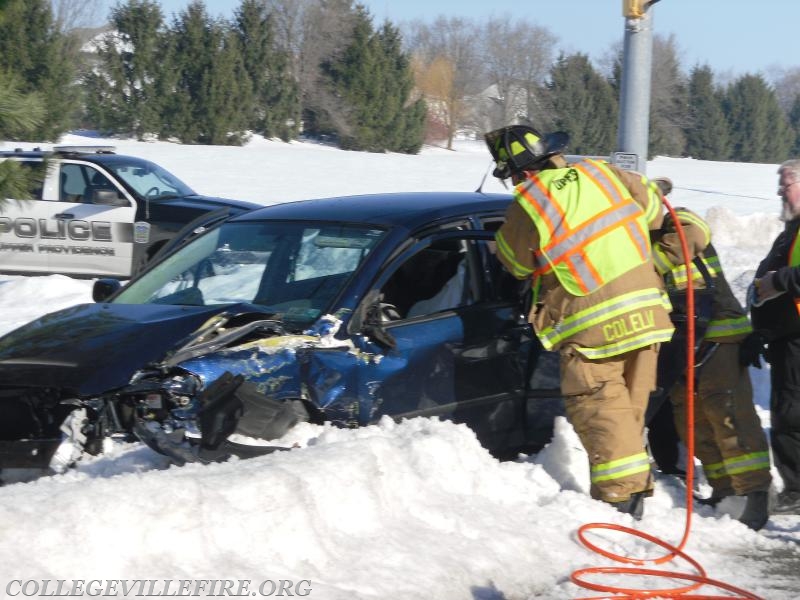 MVA with rescue S. Trappe  Road @ Mennonite Road