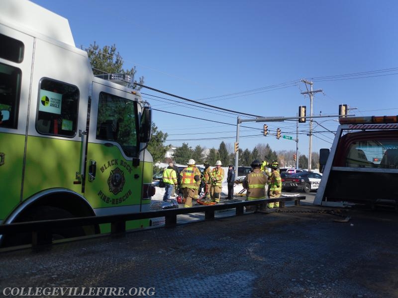 MVA with rescue S. Collegeville Road @ Mennonite Road