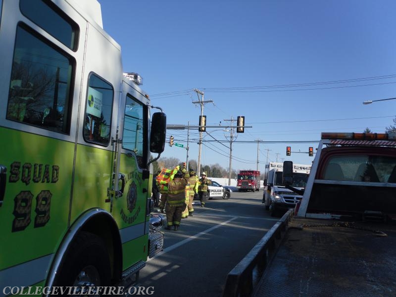 MVA with rescue S. Collegeville Road @ Mennonite Road