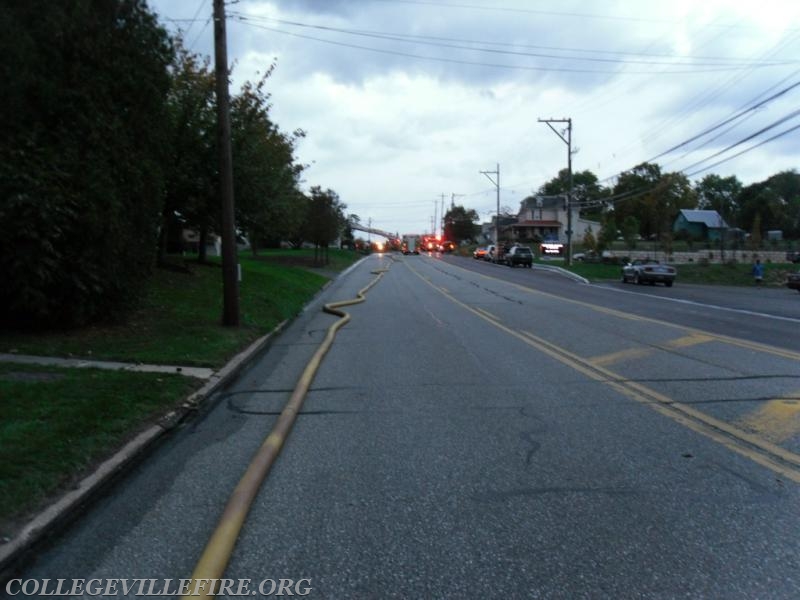 Dwelling fire, Ridge Pike, Upper Providence Twp.