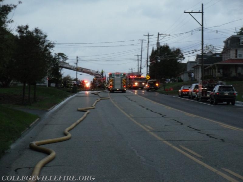 Dwelling fire, Ridge Pike, Upper Providence Twp.