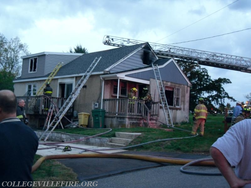 Dwelling fire, Ridge Pike, Upper Providence Twp.