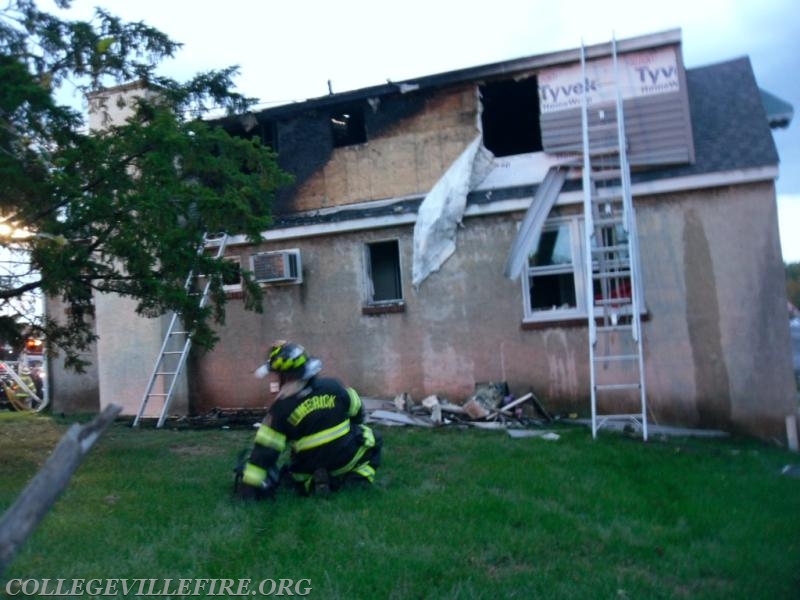 Dwelling fire, Ridge Pike, Upper Providence Twp.