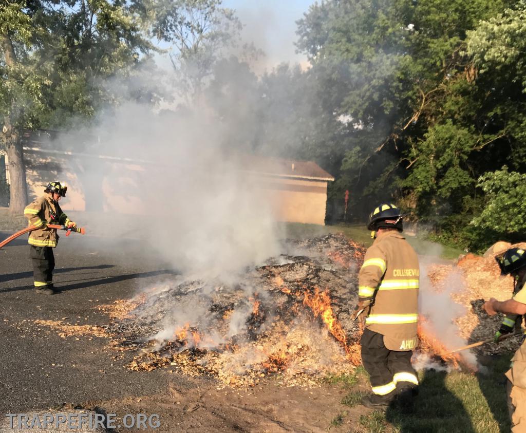 Mulch Fire in Perkiomen Woods Section of Upper Providence Township